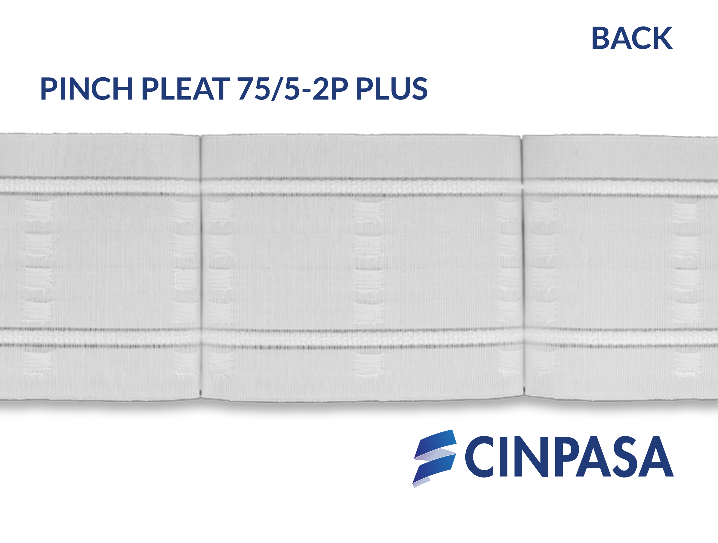  Cinta fruncidora Pinch Pleat - 2 Pliegues 